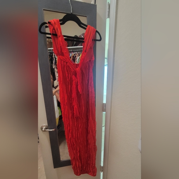 Fashion Nova Vibrant Red Backless Dress - Picture 5 of 7